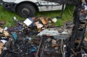 Wohnmobil ausgebrannt Koeln Porz Linder Mauspfad P126
